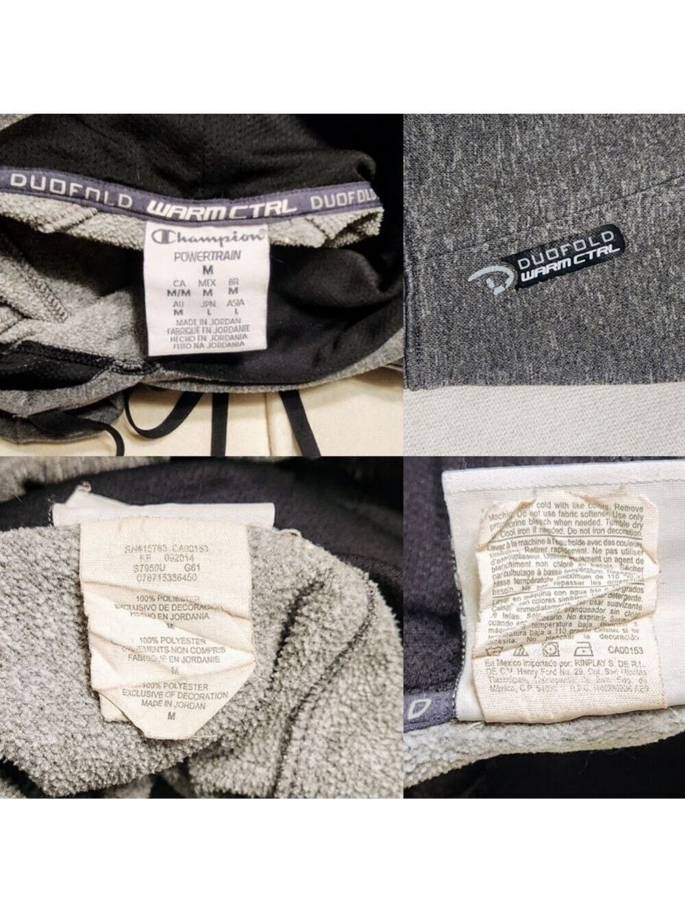 Champion Men's Hoodie Sweatshirt Heather Gray Medium - Picture 8 of 10